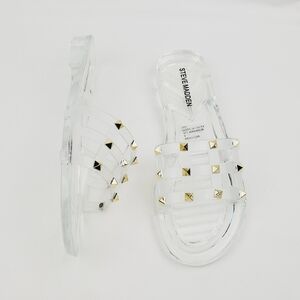 Steve madden clear studded slide Sandals